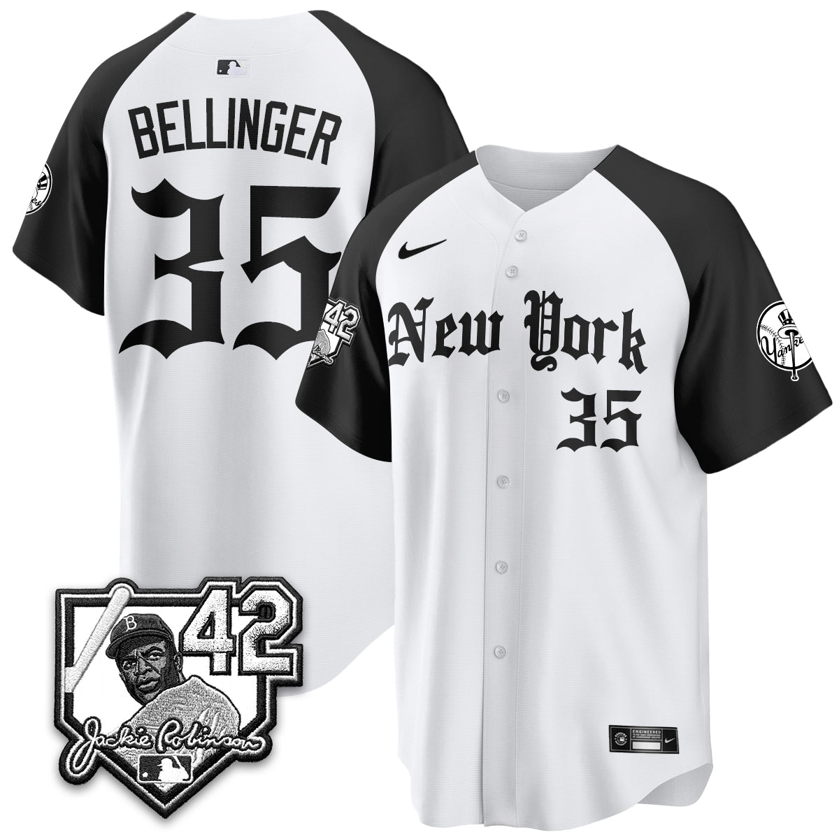 NYY 2026 Jackie Robinson Day Gothic Vapor Limited Jersey - All Stitched