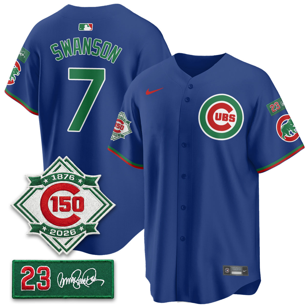 CHC Limited Mexico Jersey - 150th Anniversary + Ryne Sandberg Tribute Patch All Stitched