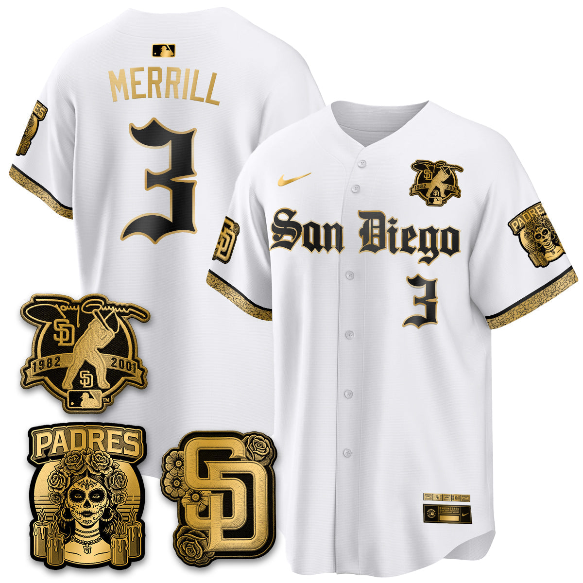 SD 2026 City Connect x Tony Gwynn Patch Vapor Premier Limited Jersey - All Stitched - V2