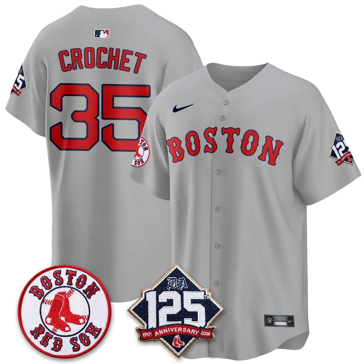 BOS 125th Anniversary Patch Vapor Jersey - Stitched
