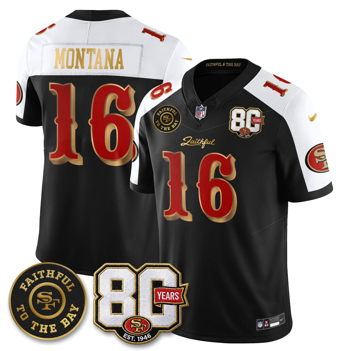 SF “Rivalries” Vapor Limited Jersey - Faithful To The Bay Patch - All Stitched