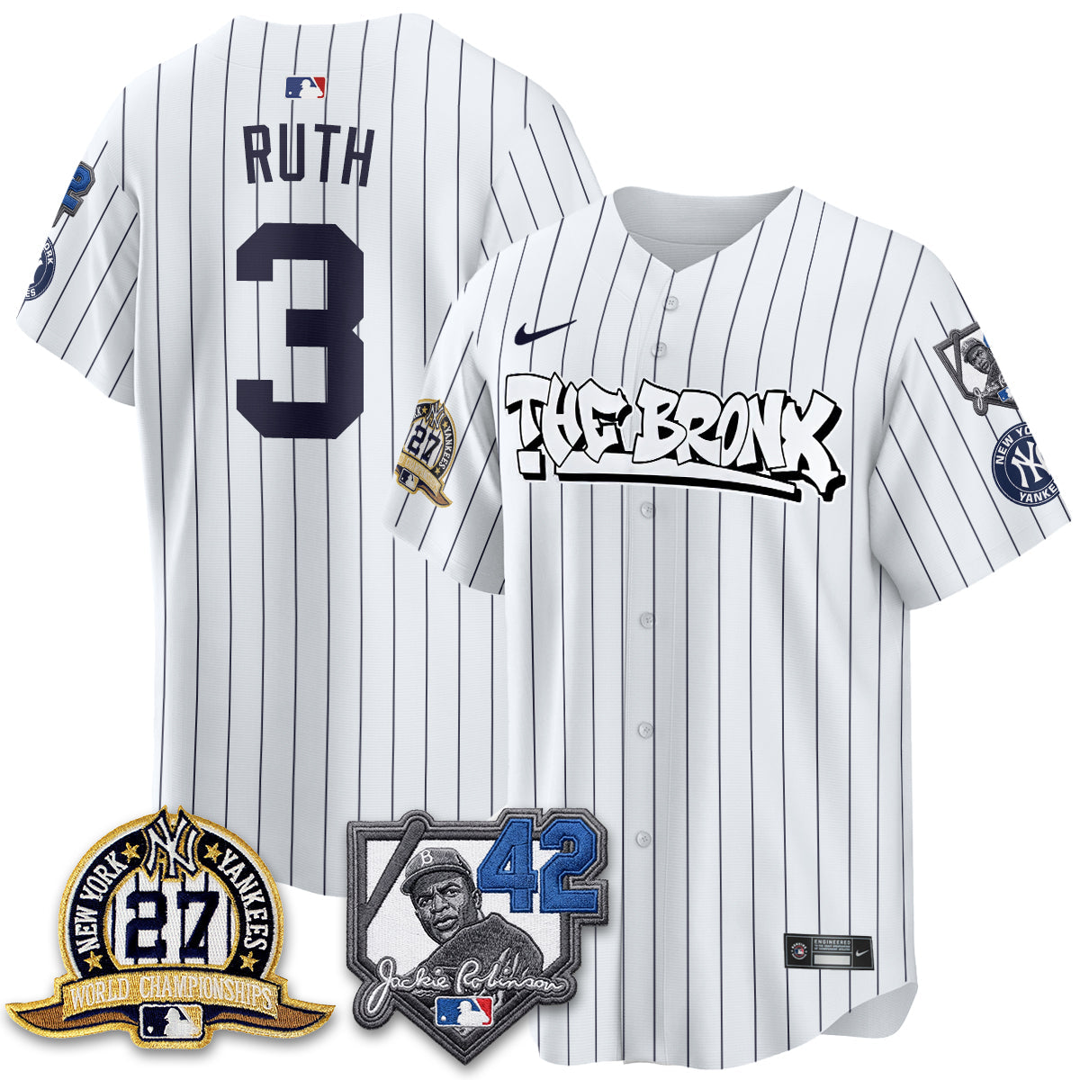NYY The Bronx 2026 Jackie Robinson Day Vapor Limited Jersey - All Stitched