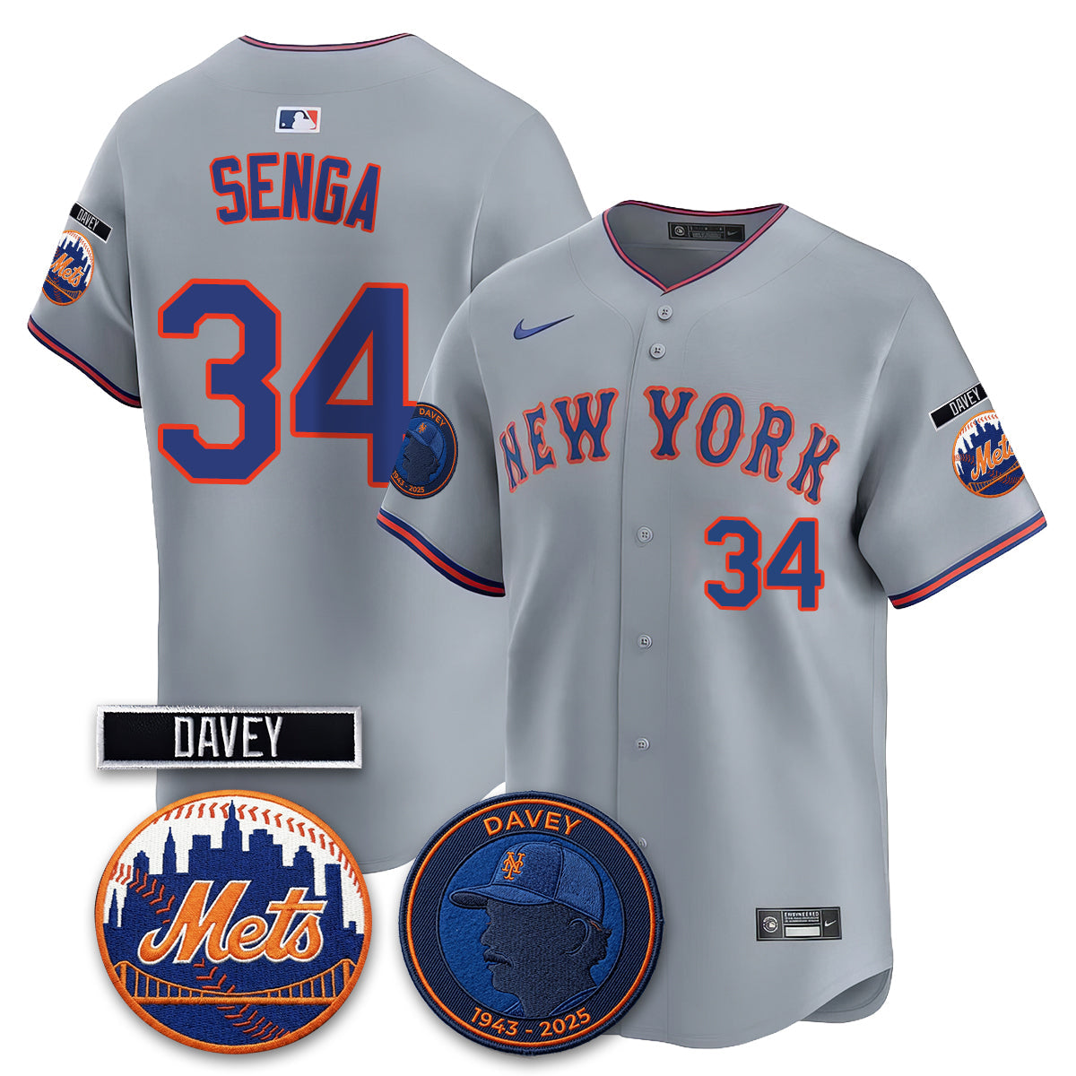 NYM 2026 Davey Johnson In Memoriam Vapor Limited Jersey - All Stitched