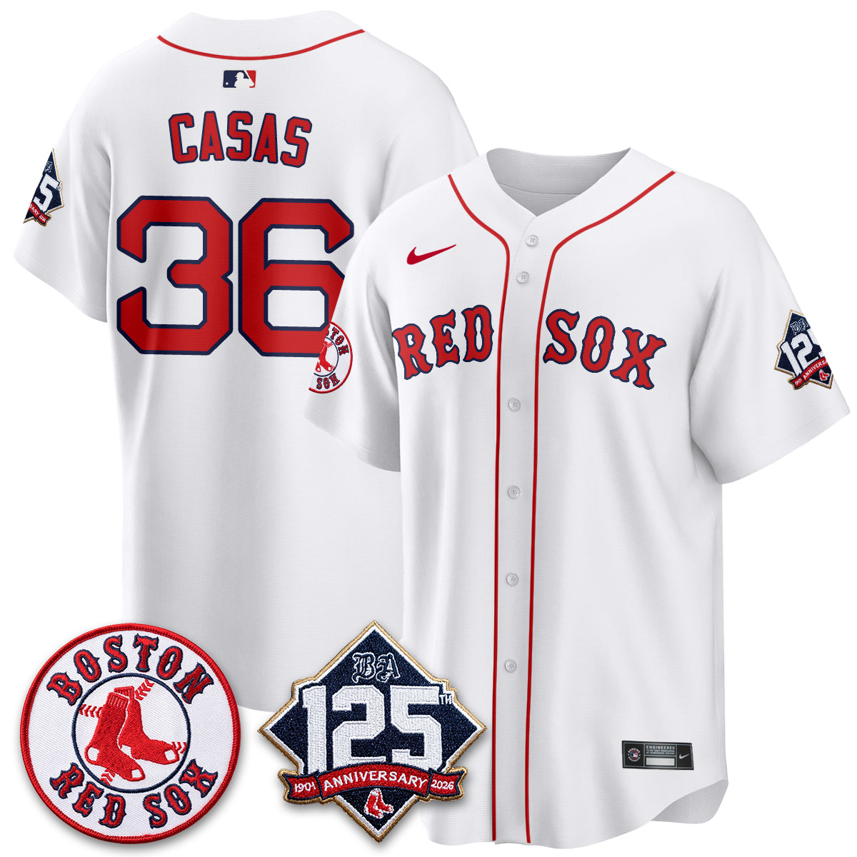 BOS 125th Anniversary Patch Vapor Jersey - Stitched