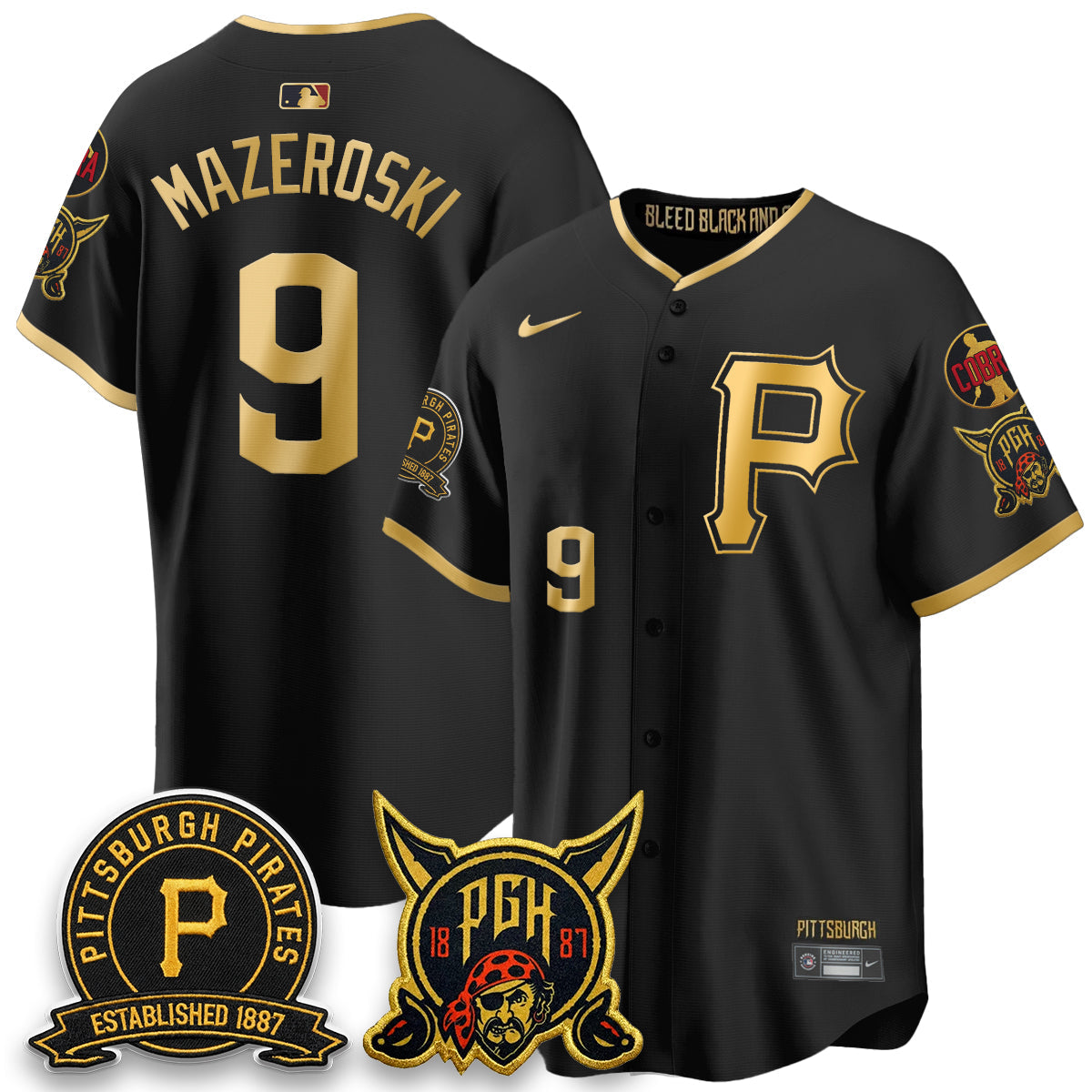 PIT Vapor Limited Jersey - Cobra & Est 1887 Patch - All Stitched