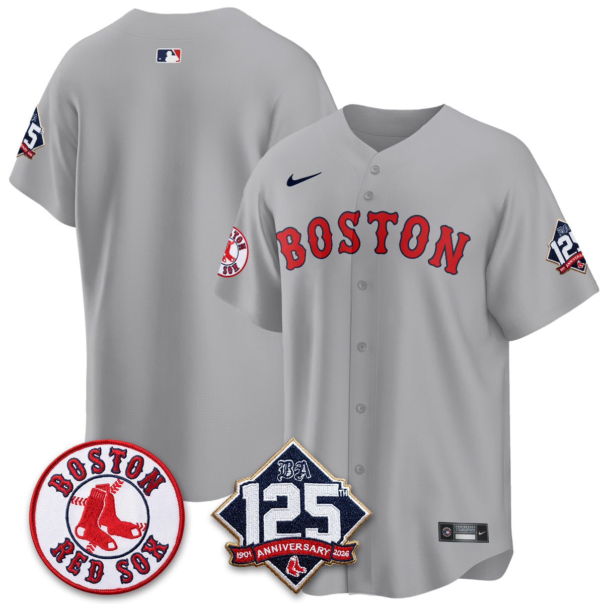 BOS 125th Anniversary Patch Vapor Jersey - Stitched
