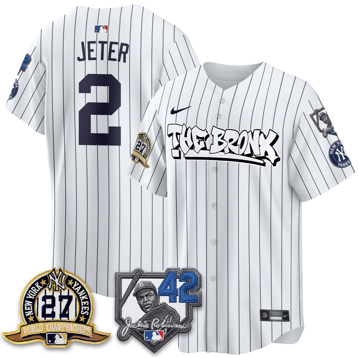 NYY The Bronx 2026 Jackie Robinson Day Vapor Limited Jersey - All Stitched