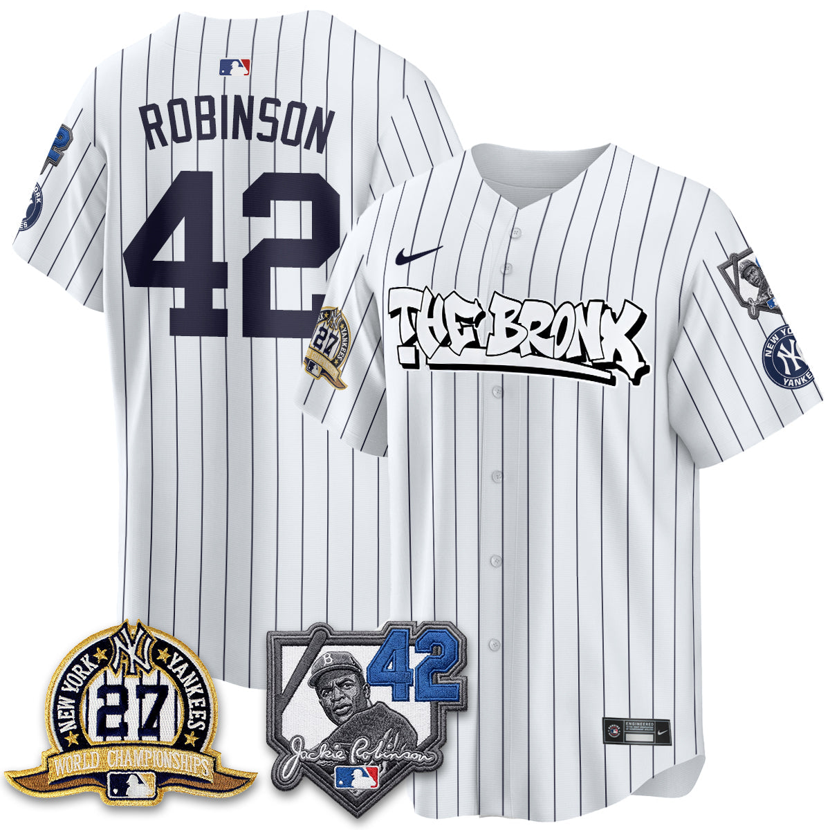 NYY The Bronx 2026 Jackie Robinson Day Vapor Limited Jersey - All Stitched