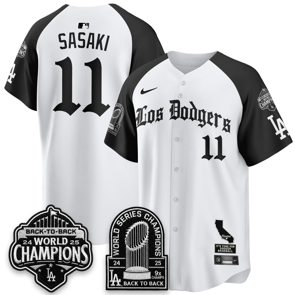 LAD World Series Champions Vapor Premier Limited Gothic Edition Jersey - All Stitched