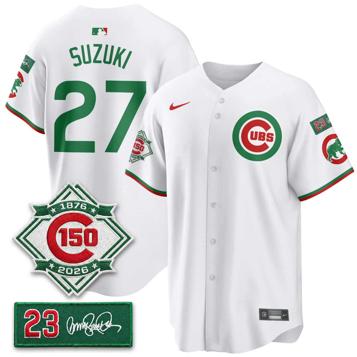 CHC Limited Mexico Jersey - 150th Anniversary + Ryne Sandberg Tribute Patch All Stitched