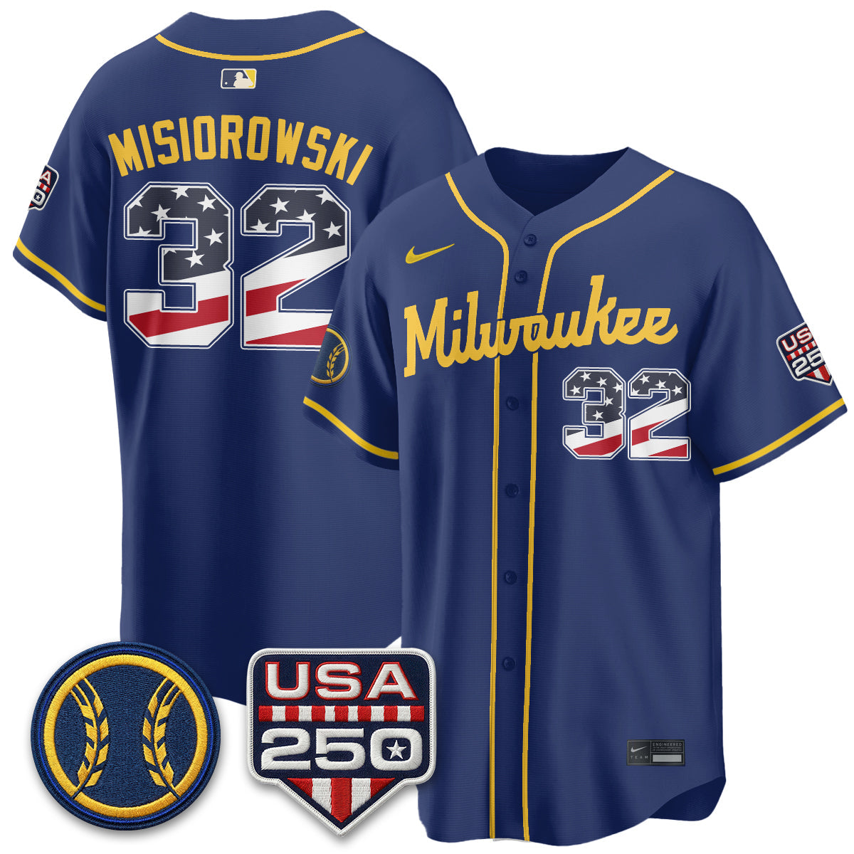 MIL Fourth of July Vapor Limited Jersey - Stitched