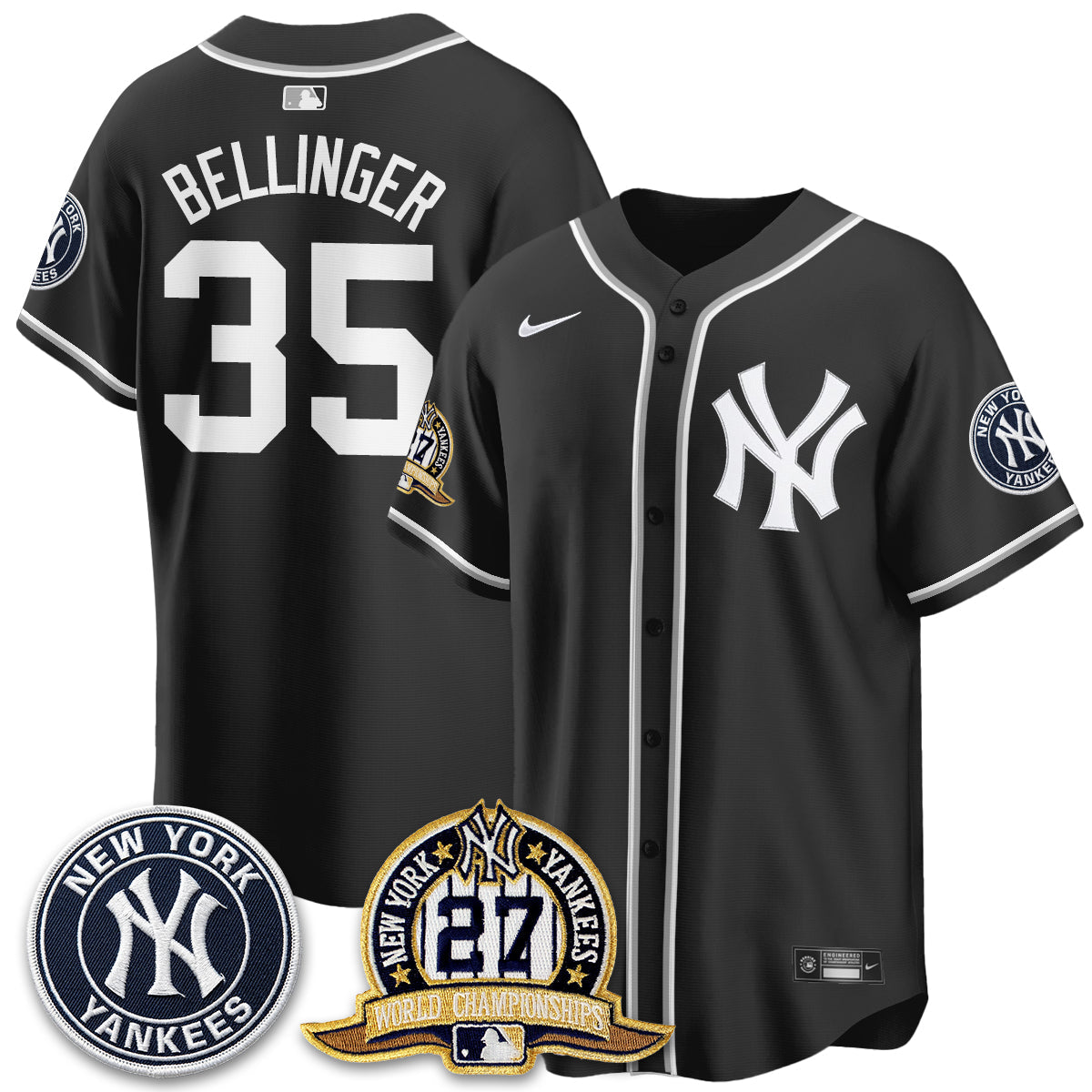 NYY 2026 Black Out Style Vapor Limited Jersey - All Stitched