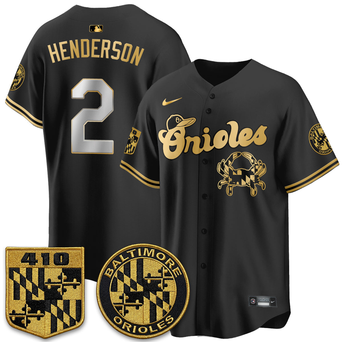 BAL Maryland Flag Vapor Limited Jersey - Stitched
