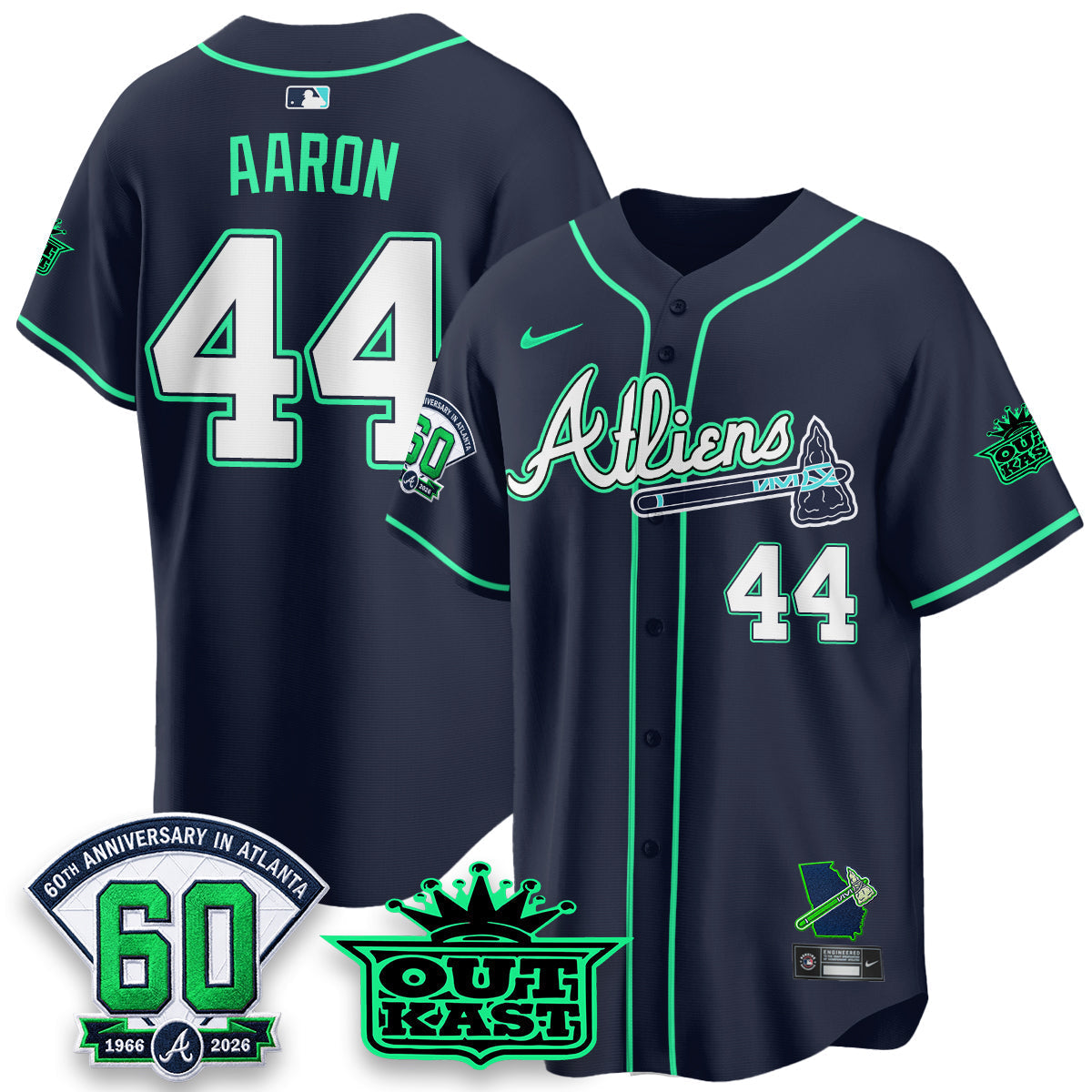 ATL x Atliens Cool Base Galaxy Version Jersey - Stitched