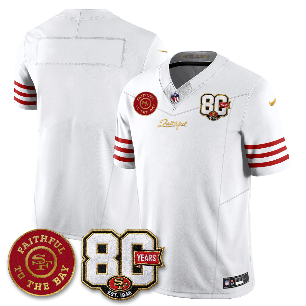 SF “Rivalries” Vapor Limited Jersey - Faithful To The Bay Patch - All Stitched