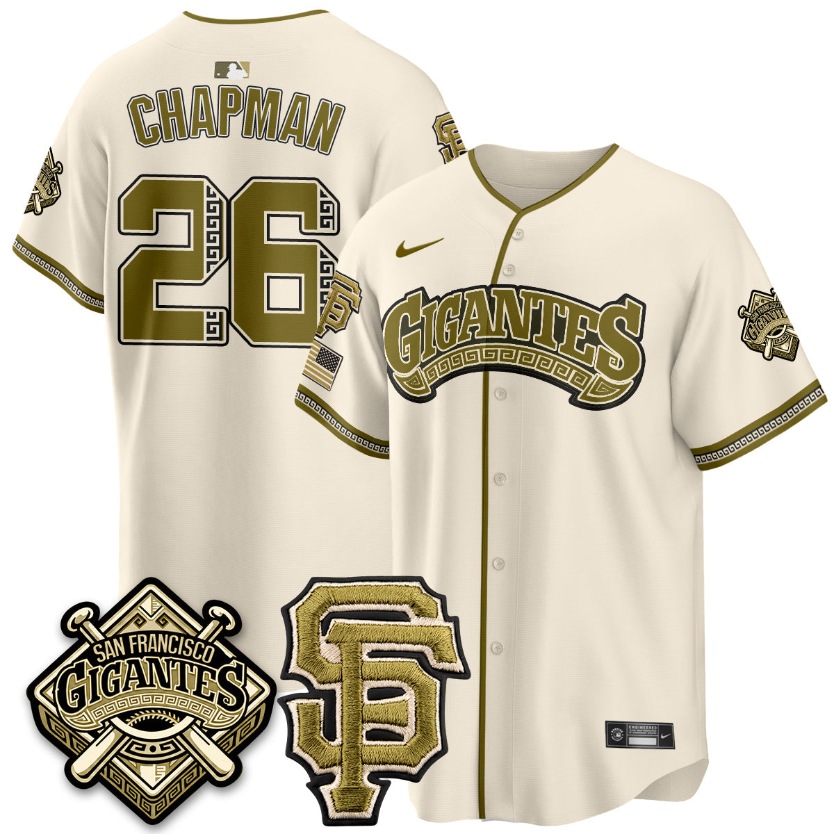 SF New Era Olive 2026 Armed Forces Day Jersey - Stitched