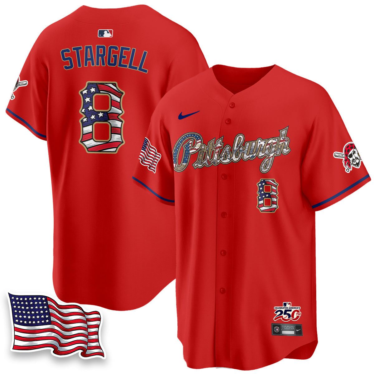 PIT 2026 Independence Day USA Vapor Limited Jersey - Stitched