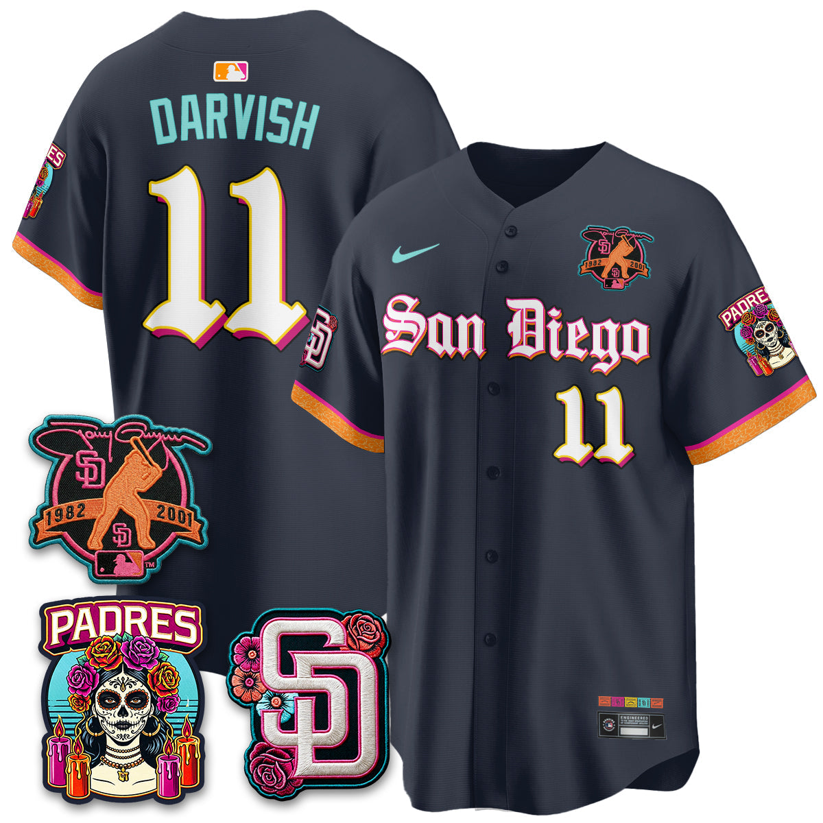 SD 2026 City Connect x Tony Gwynn Patch Vapor Premier Limited Jersey - All Stitched
