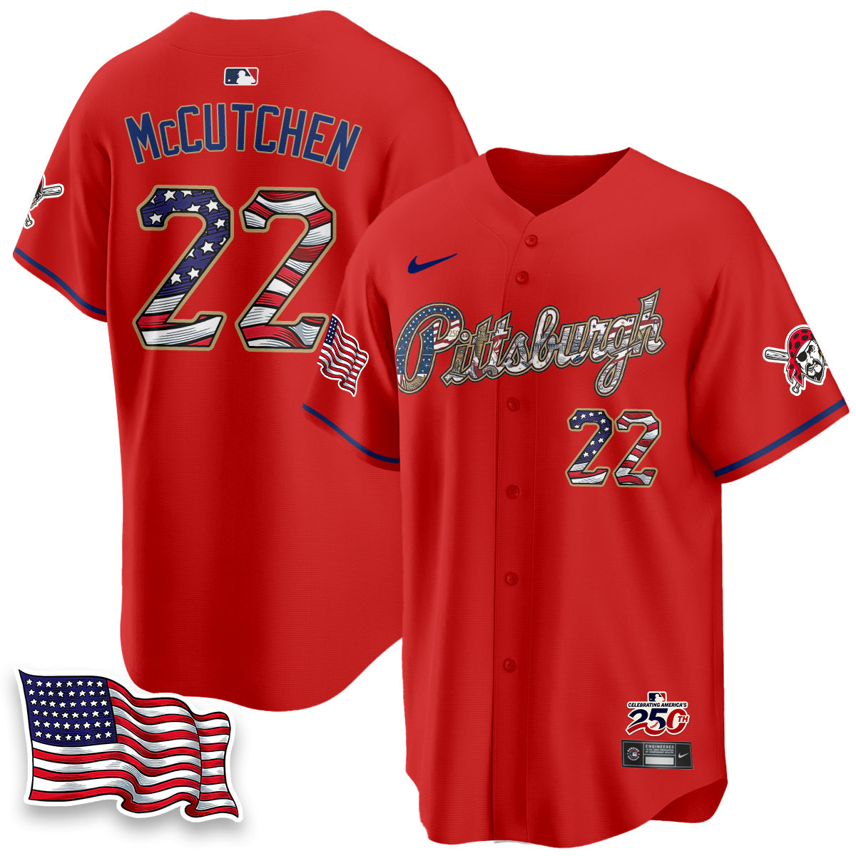 PIT 2026 Independence Day USA Vapor Limited Jersey - Stitched