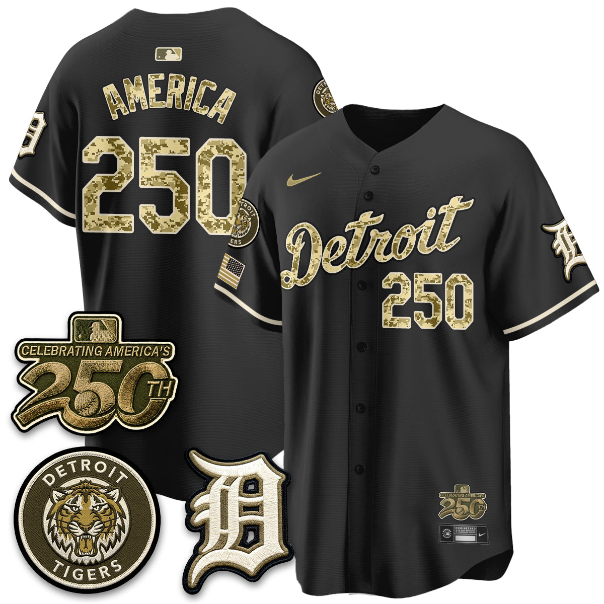DET 2026 Armed Forces Day Jersey - Stitched