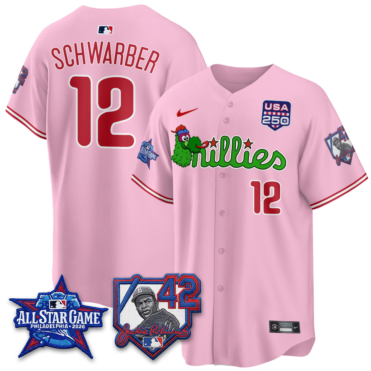 PHI Phanatic 2026 New Era & 250th USA Vapor Limited Jersey - All Star Game - All Stitched