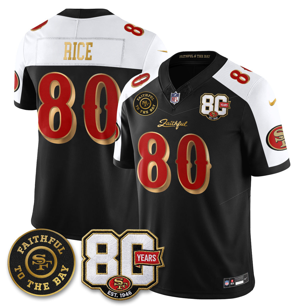 SF “Rivalries” Vapor Limited Jersey - Faithful To The Bay Patch - All Stitched