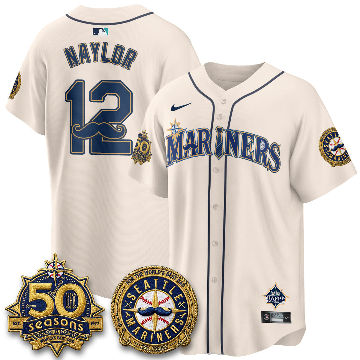 SEA Happy Father's Day Vapor Jersey - Stitched