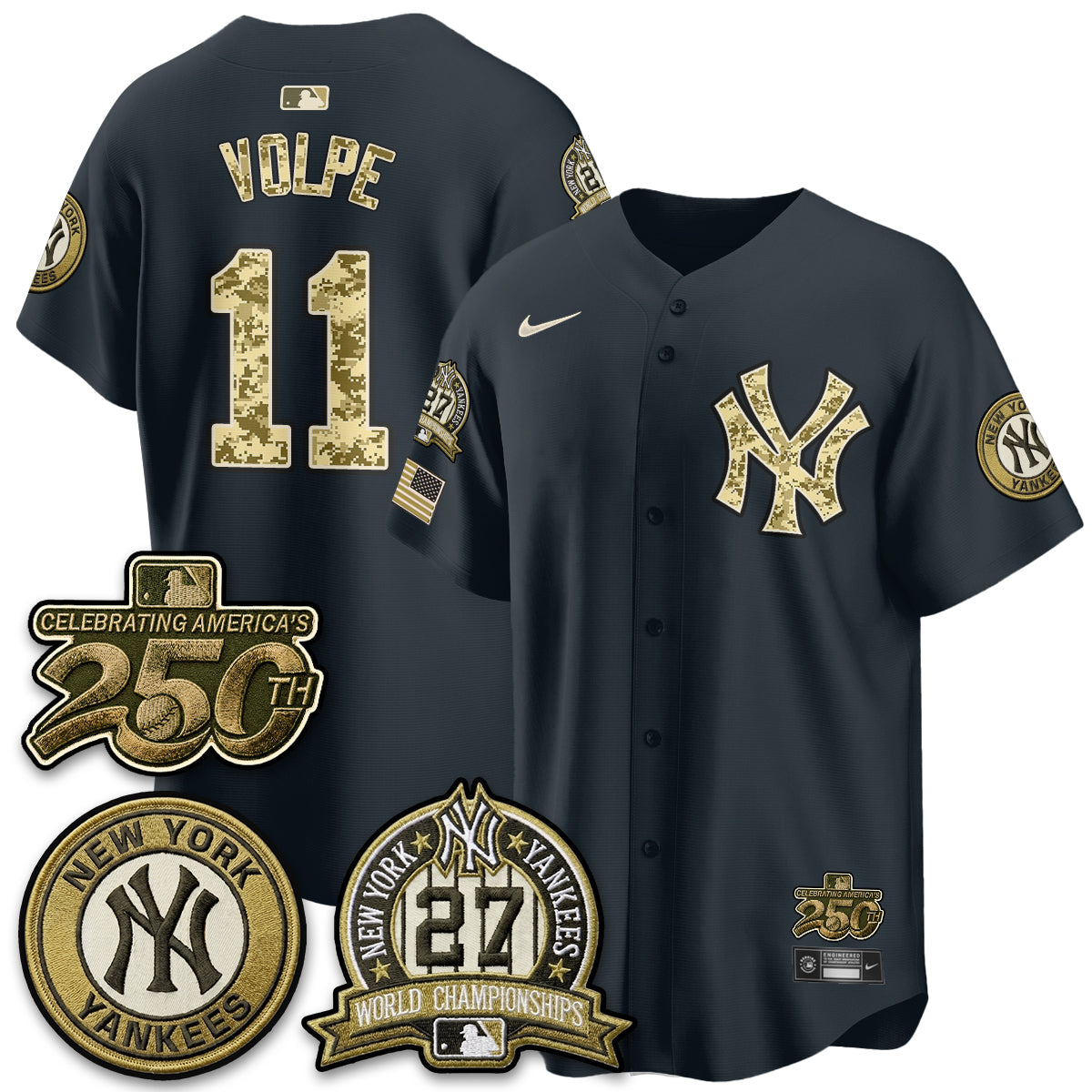 NYY Salute to Service 2026 Vapor Limited Jersey - Stitched