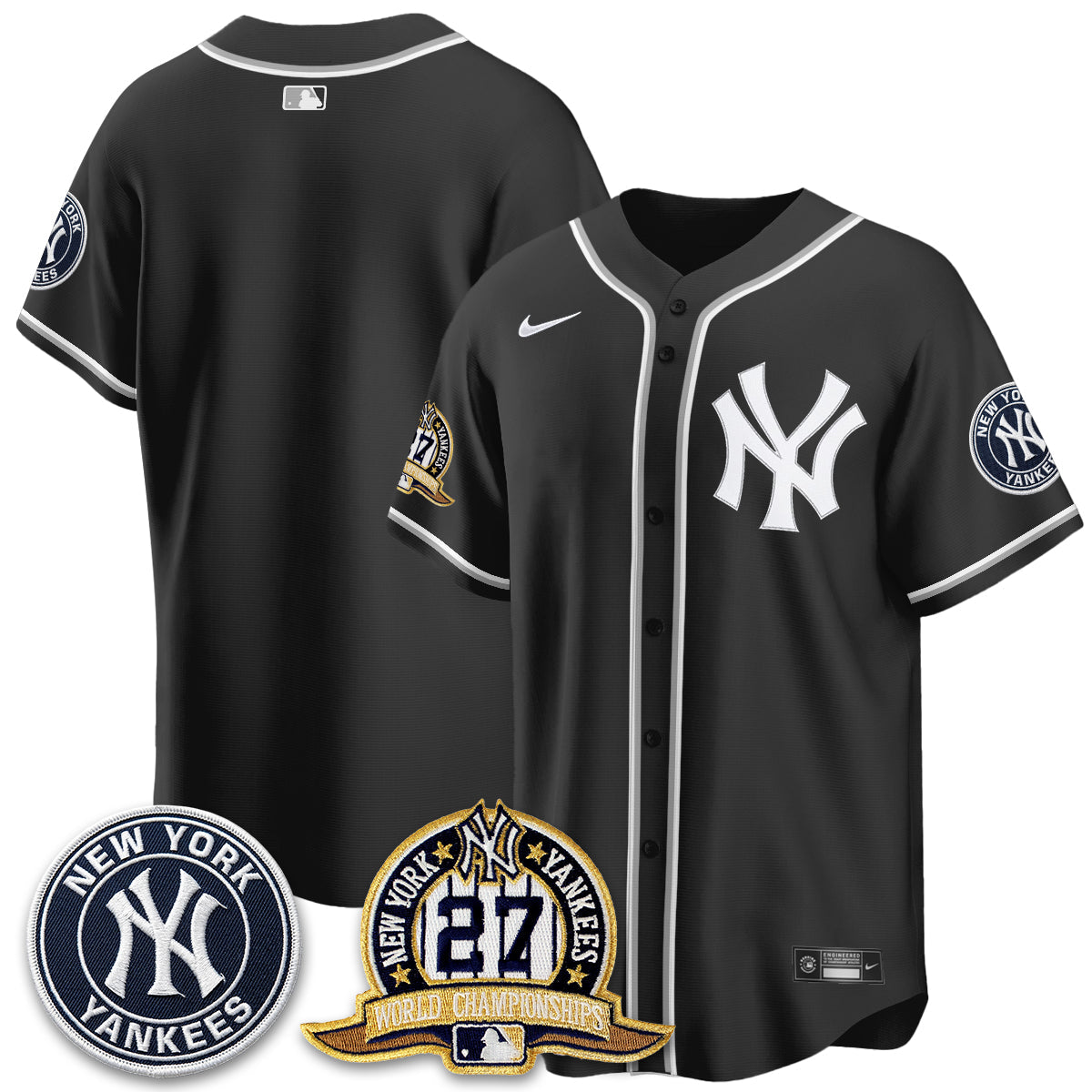 NYY 2026 Black Out Style Vapor Limited Jersey - All Stitched