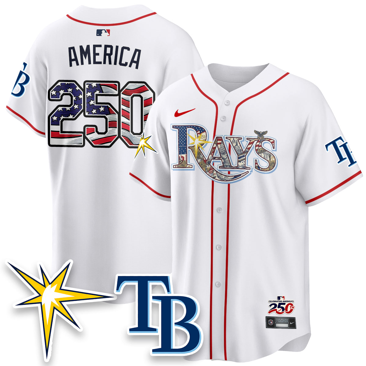 TB 2026 Independence Day USA Vapor Limited Jersey - Stitched