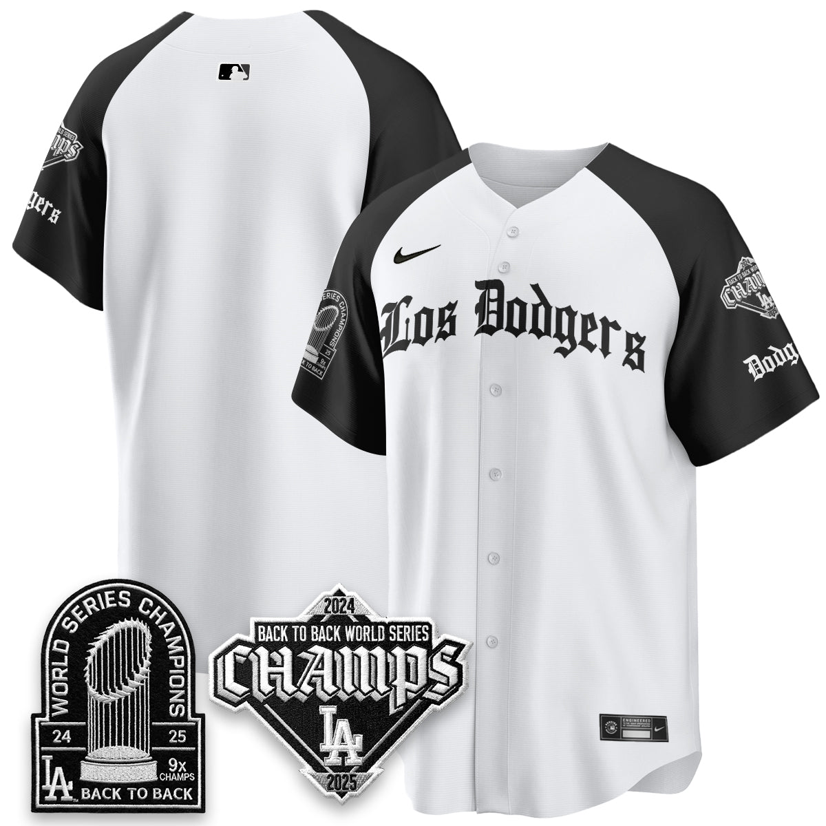 LAD World Series Champions B2B Patch Vapor Premier Limited Gothic Edition Jersey - All Stitched