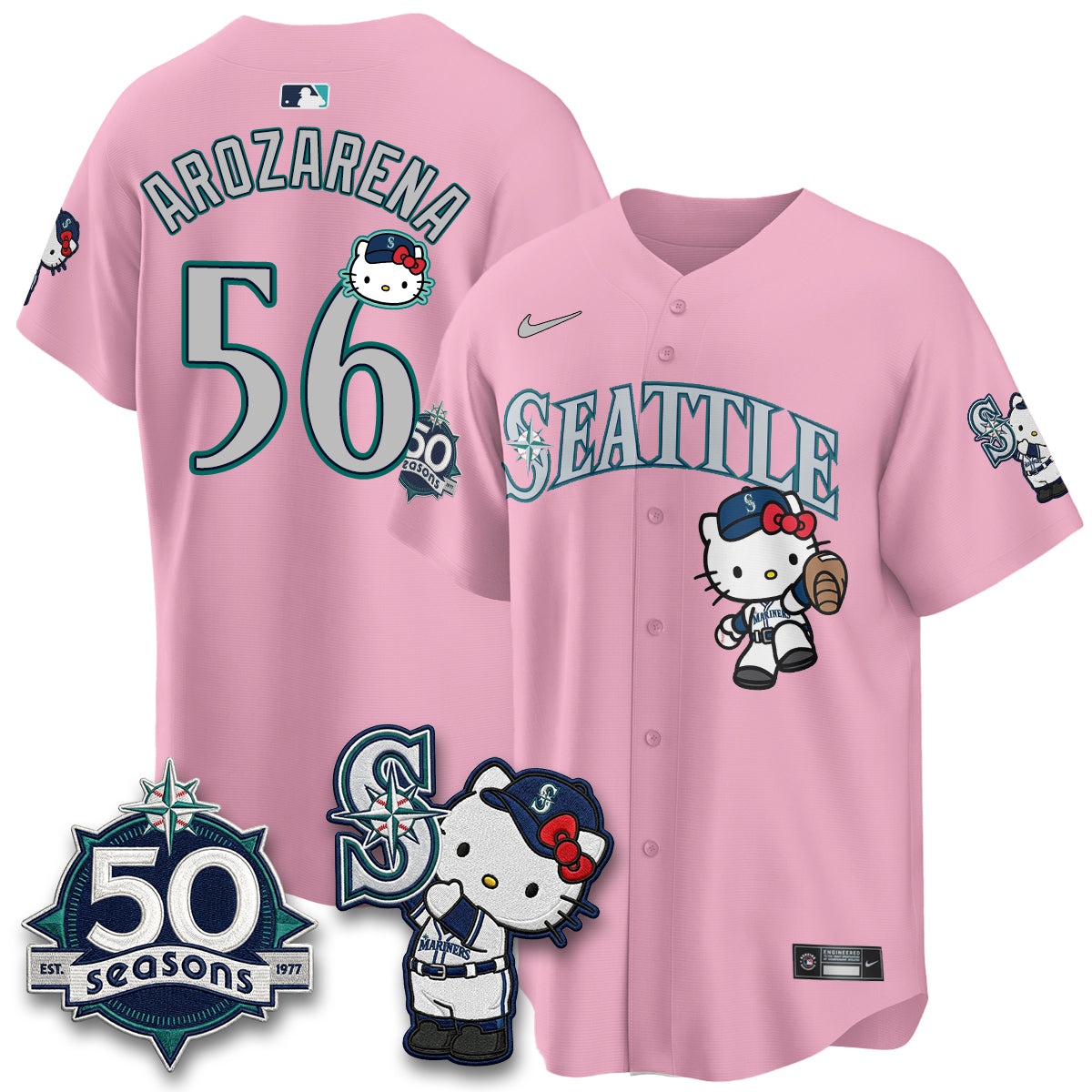SEA x Meow KT Night Limited Teal Jersey - Stitched