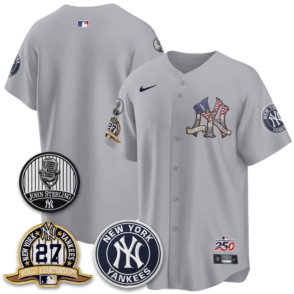 NYY Independence Day USA Vapor Limited Jersey - Stitched (Tiktok)