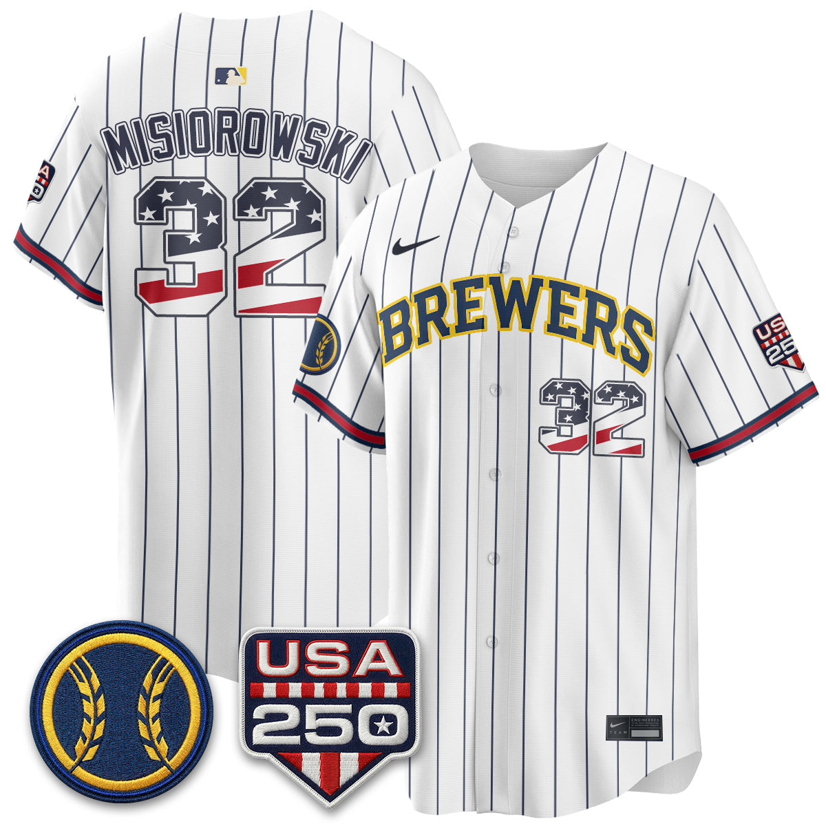 MIL Fourth of July Vapor Limited Jersey - Stitched