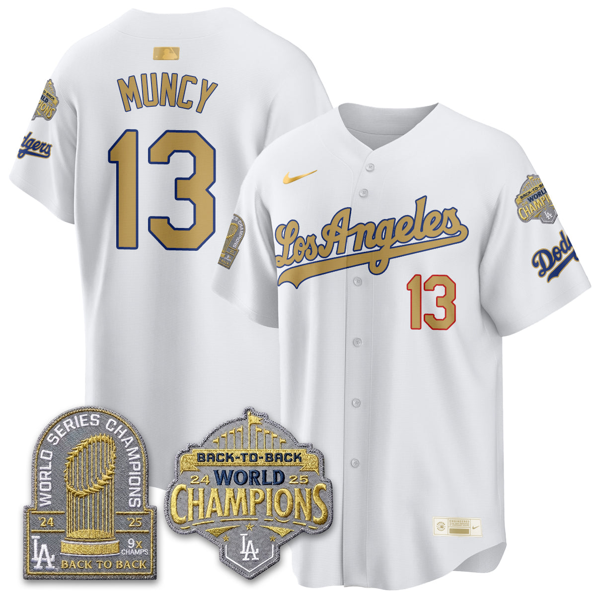 LAD Gold Collection Vapor Limited Jersey - 9x & B2B Champs - All Stitched
