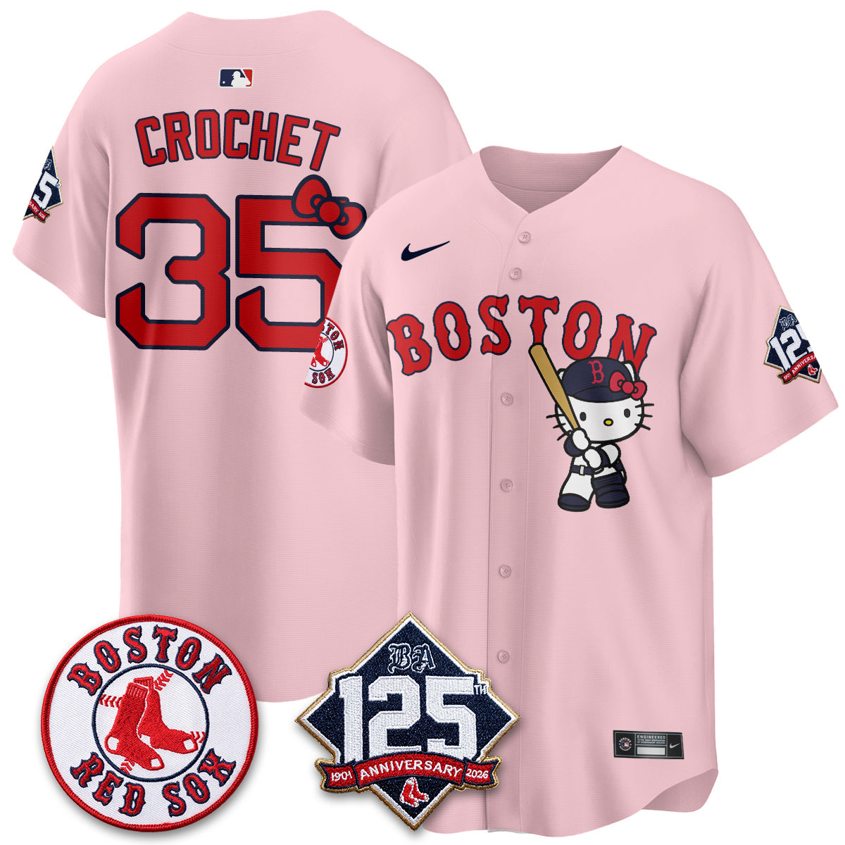 BOS x Meow KT Vapor Limited Pink Jersey - Stitched