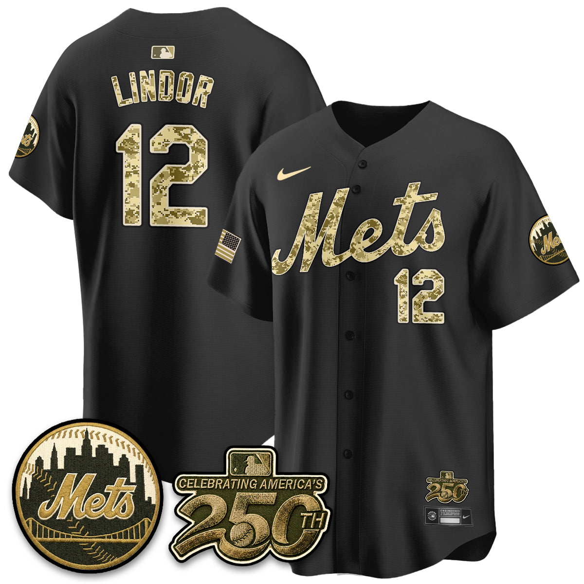 NYM Armed Forces Day Vapor Premier Limited Jersey - All Stitched V2