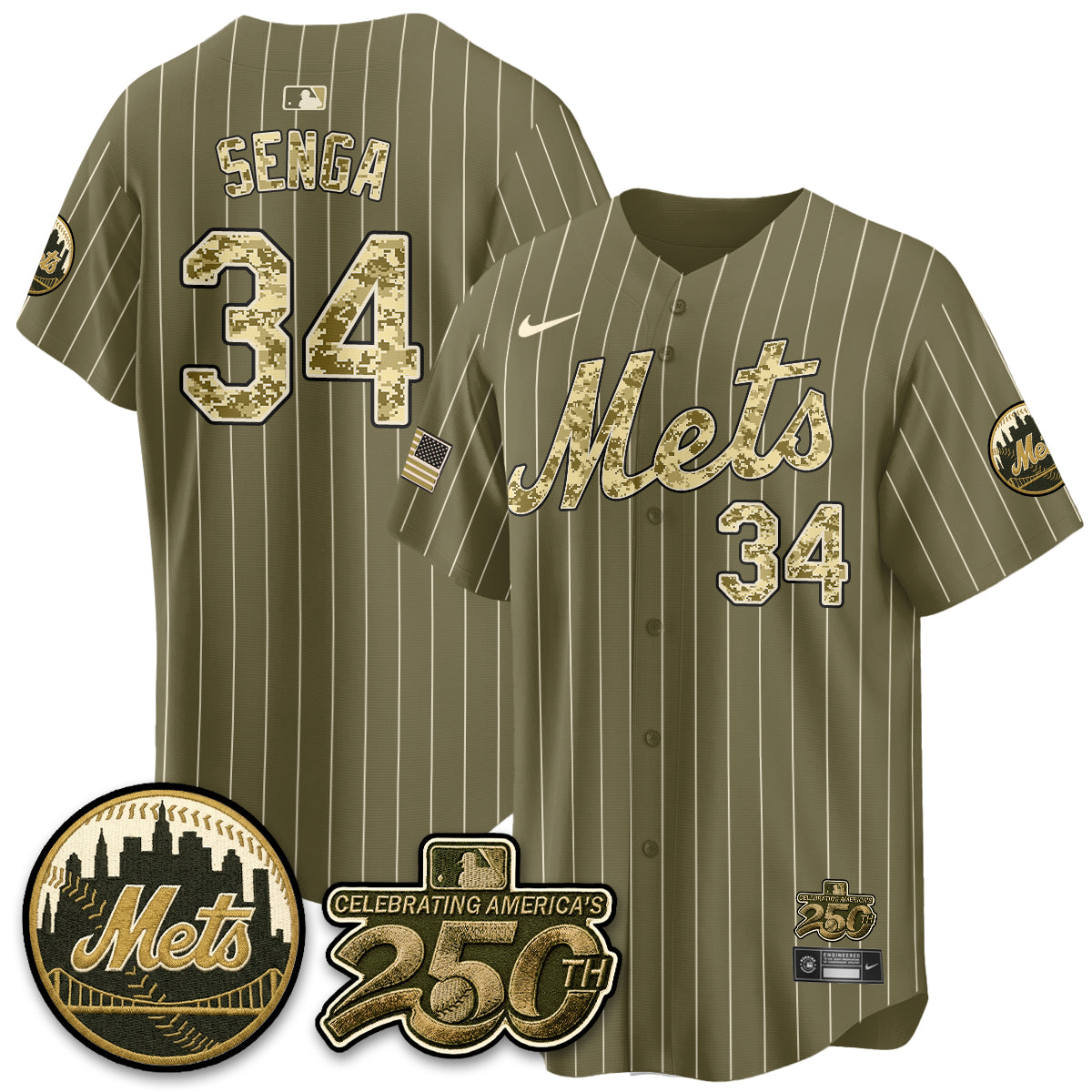 NYM Armed Forces Day Vapor Premier Limited Jersey - All Stitched V2