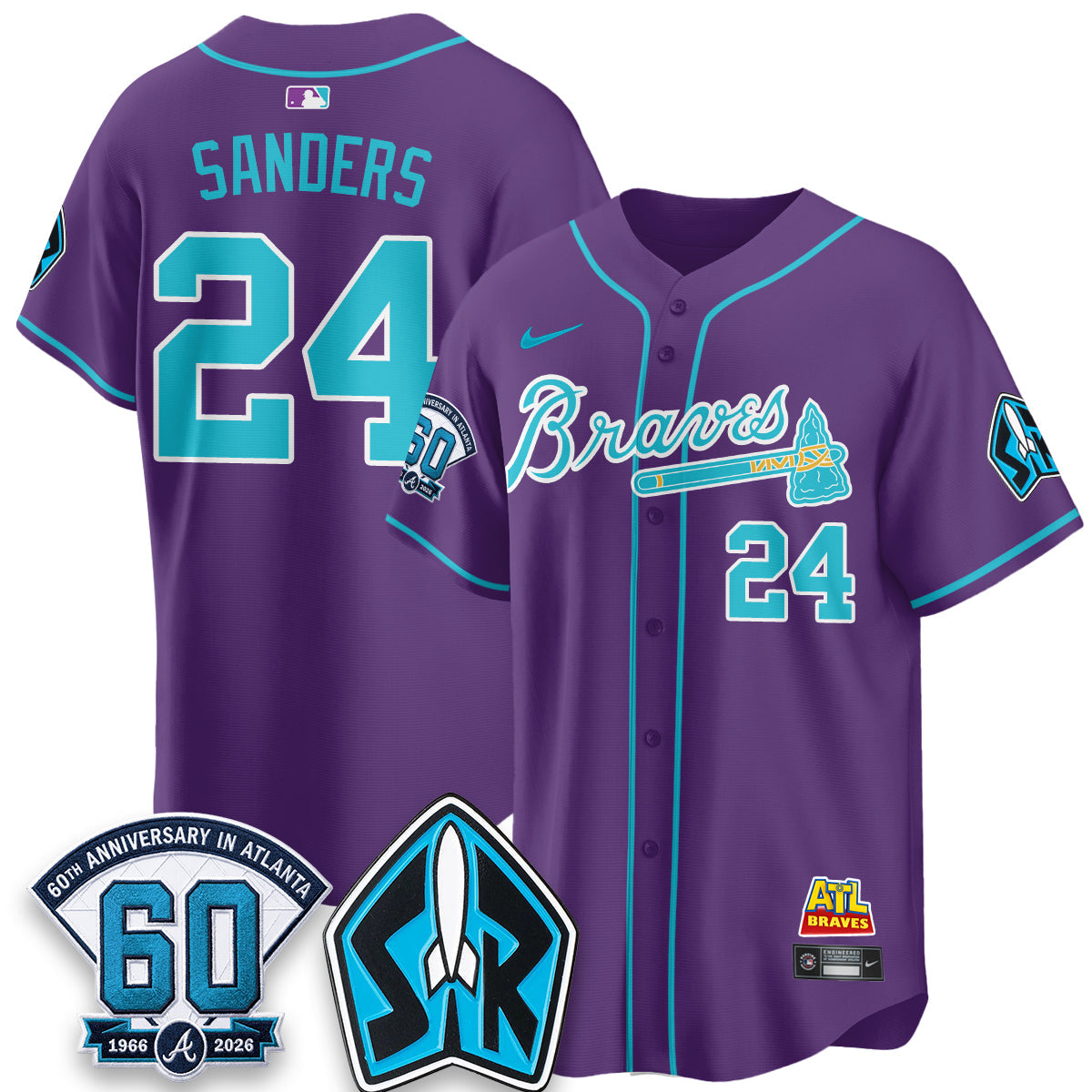 ATL 60th Anniversary Space Ranger Edition Vapor Limited Jersey - Stitched