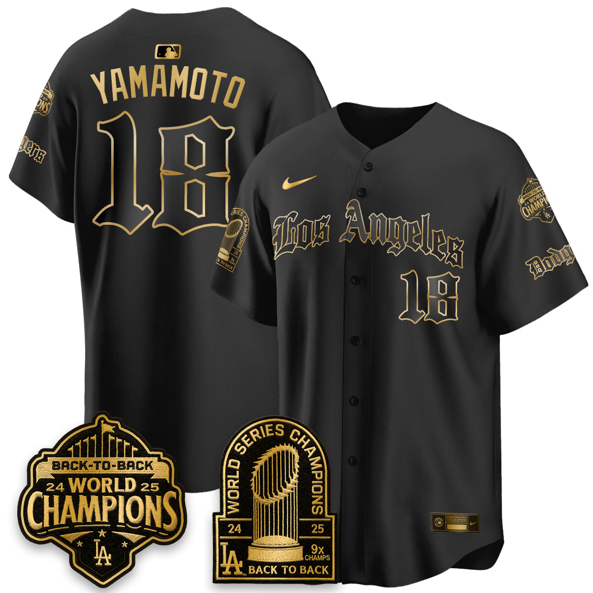 LAD WS Champions Back 2 Back Patch Vapor Premier Limited Gothic Edition Jersey - Stitched