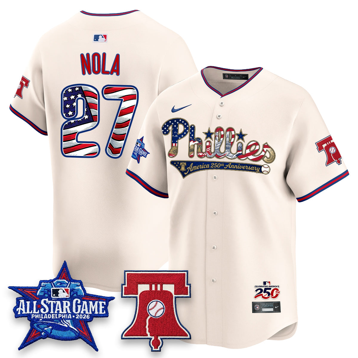 PHI 2026 Independence Day USA Vapor Limited Jersey - Stitched (Tiktok)