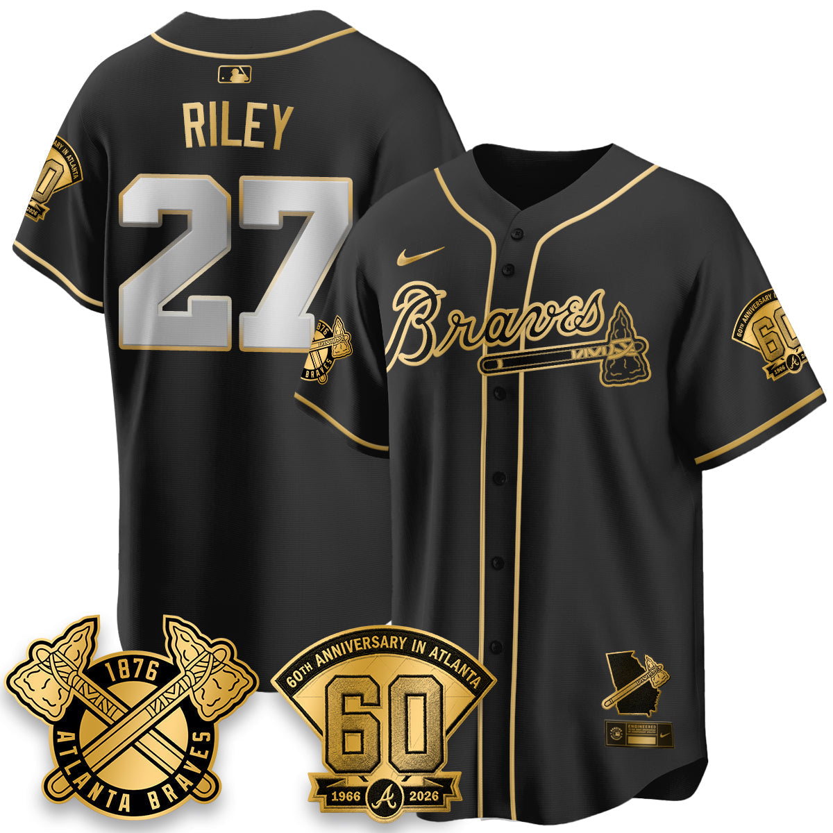ATL 60th Anniversary Silver Edition Vapor Limited Jersey - Stitched