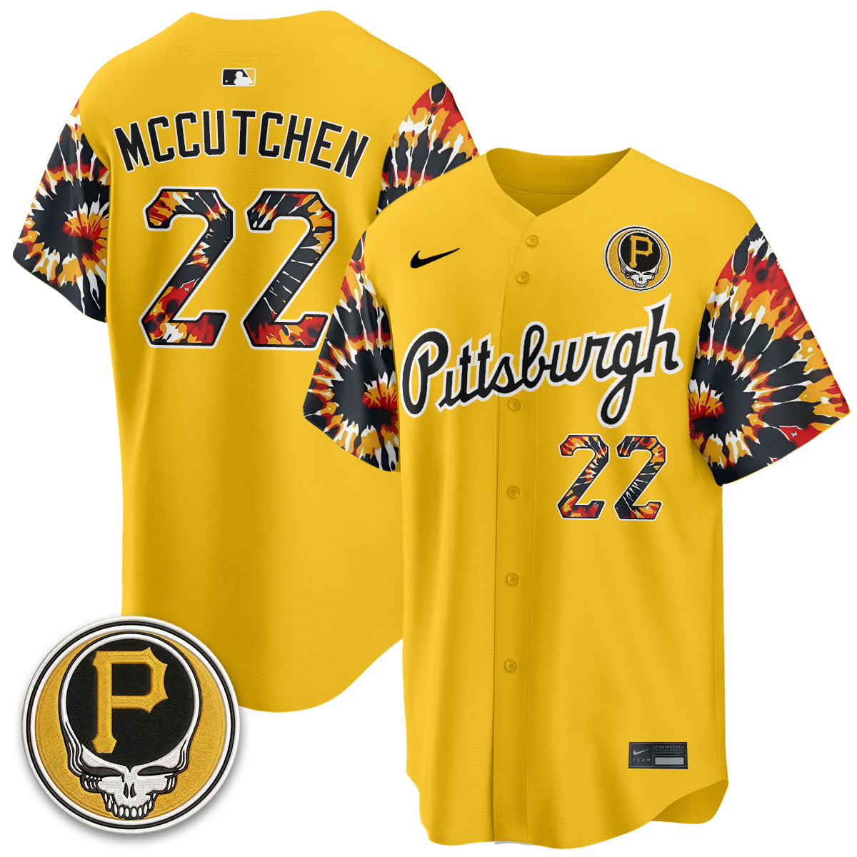 PIT x Grateful Dead Vapor Limited Jersey - Stitched