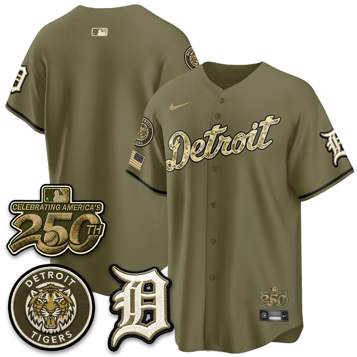 DET 2026 Armed Forces Day Jersey - Stitched