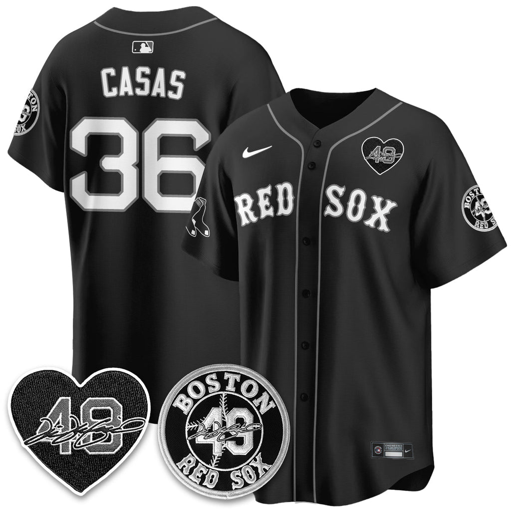 BOS Tim Wakefield Memorial Patch Vaper Premier Limited Jersey - Stitched