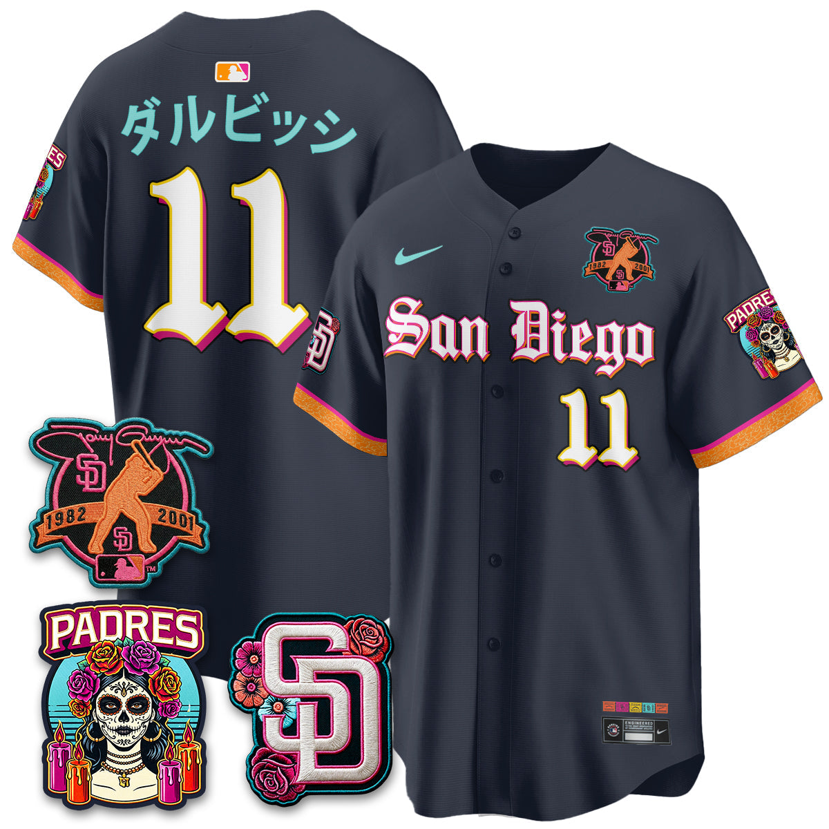 SD 2026 City Connect x Tony Gwynn Patch Vapor Premier Limited Jersey - All Stitched