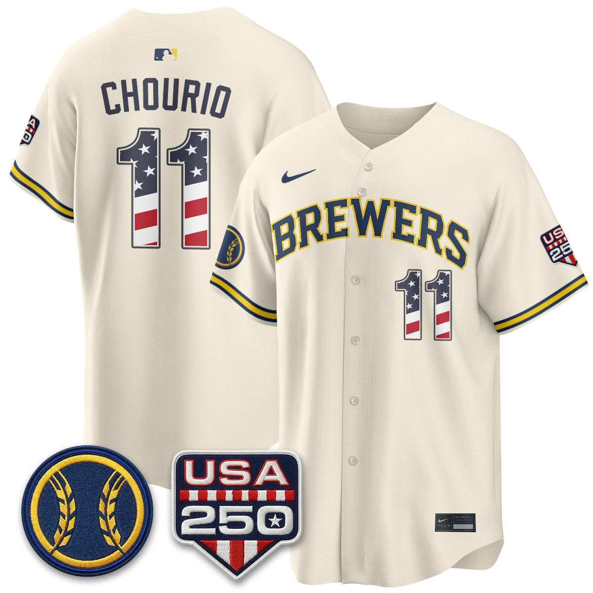MIL Fourth of July Vapor Limited Jersey - Stitched