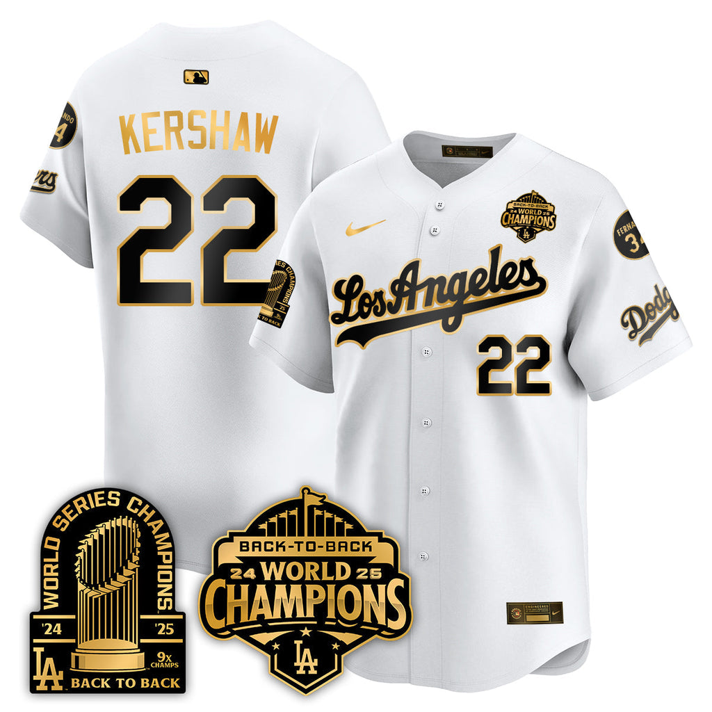 LAD Alternate  Vapor Limited Jersey - 9x Champs - Stitched