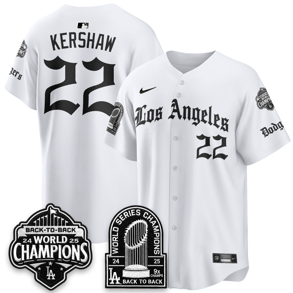 LAD WS Champions Back 2 Back Patch Vapor Premier Limited Gothic Edition Jersey - All Stitched