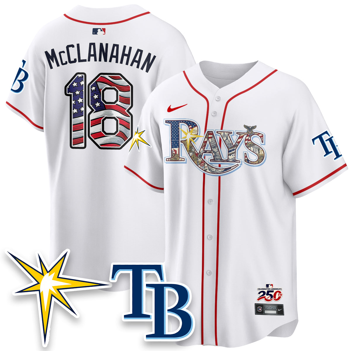 TB 2026 Independence Day USA Vapor Limited Jersey - Stitched